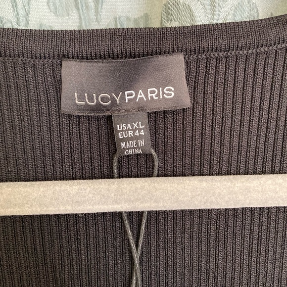 LUCY PARIS | NWT Long Sleeve Sweetheart Neckline Bodycon Dress - Picture 9 of 10